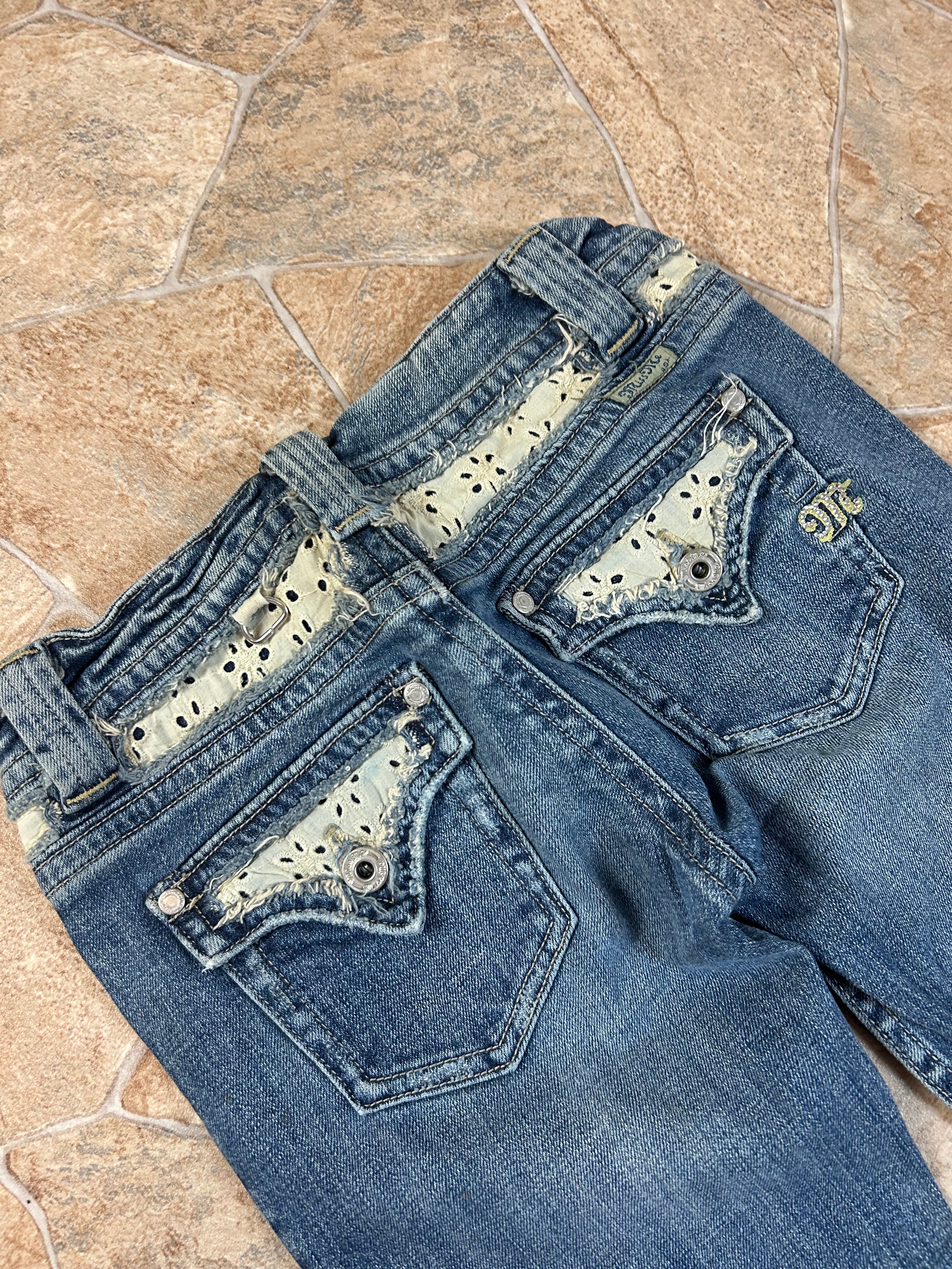 Miss Me Vintage Flared Jeans Bootcut Schlaghose lowwaist, XS