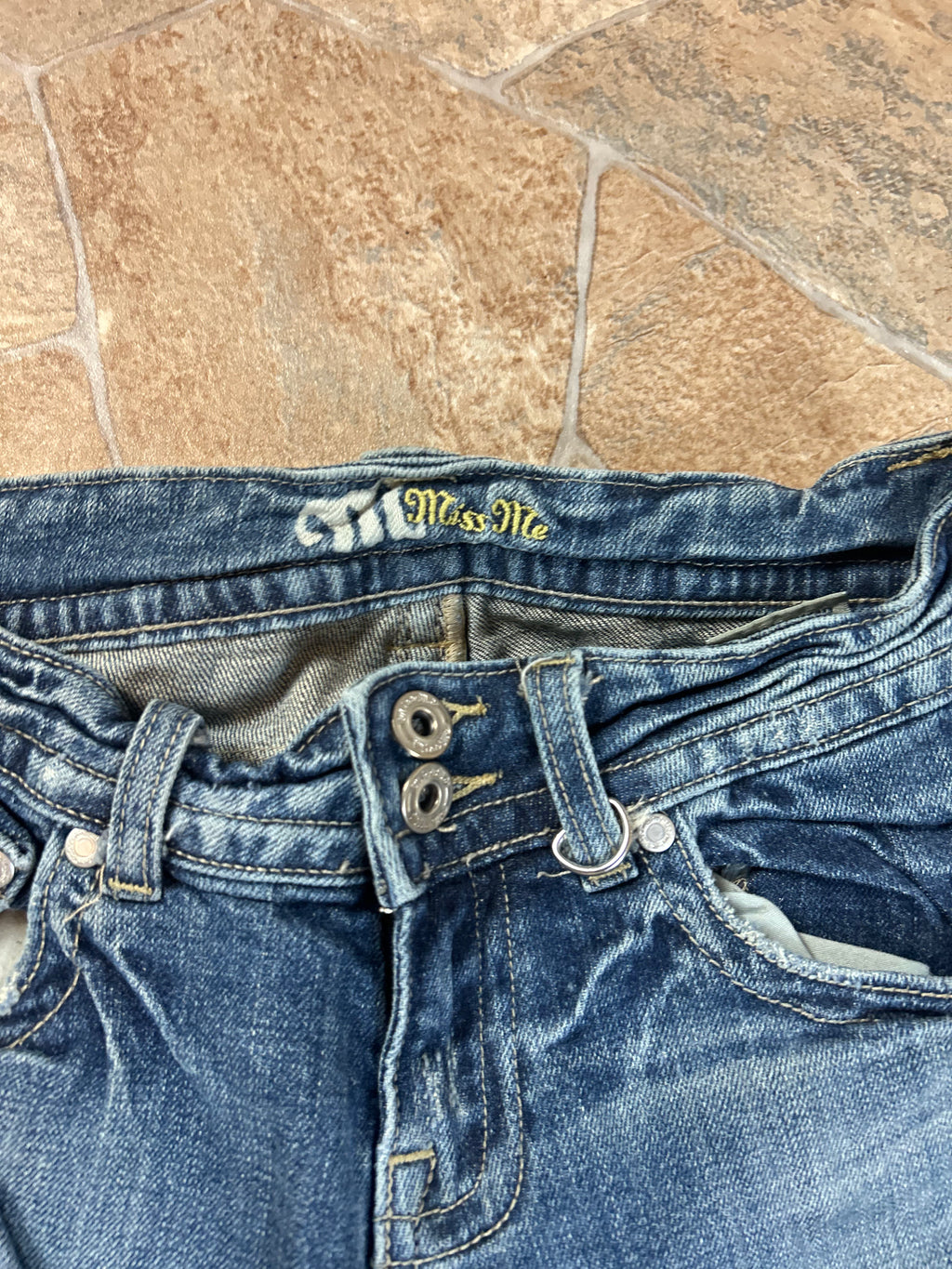 Miss Me Vintage Flared Jeans Bootcut Schlaghose lowwaist, XS