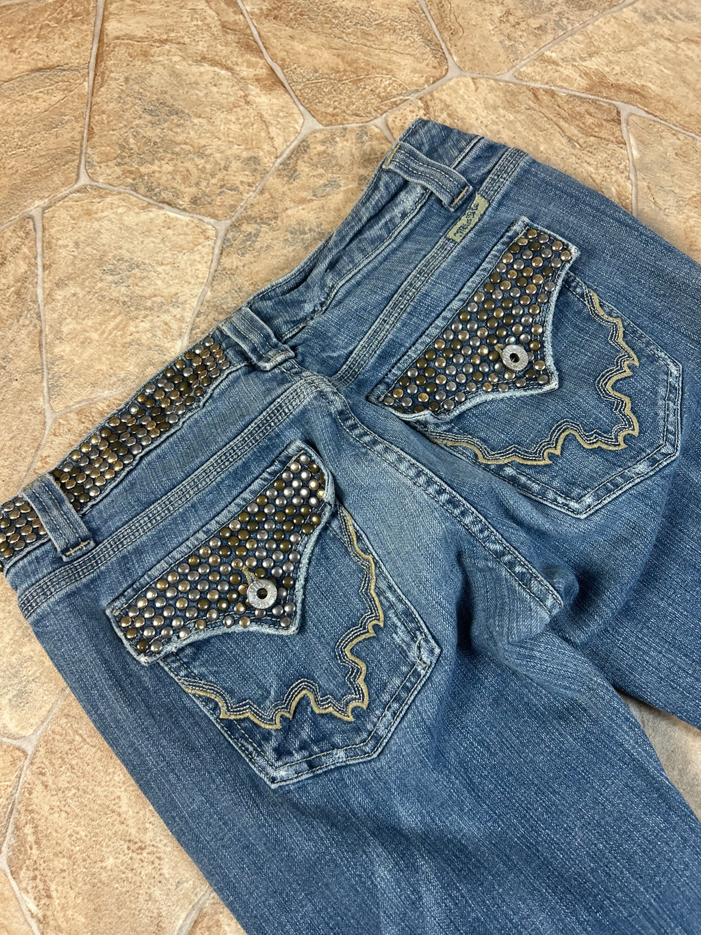 Miss Me Vintage Flared Jeans Bootcut Schlaghose, S