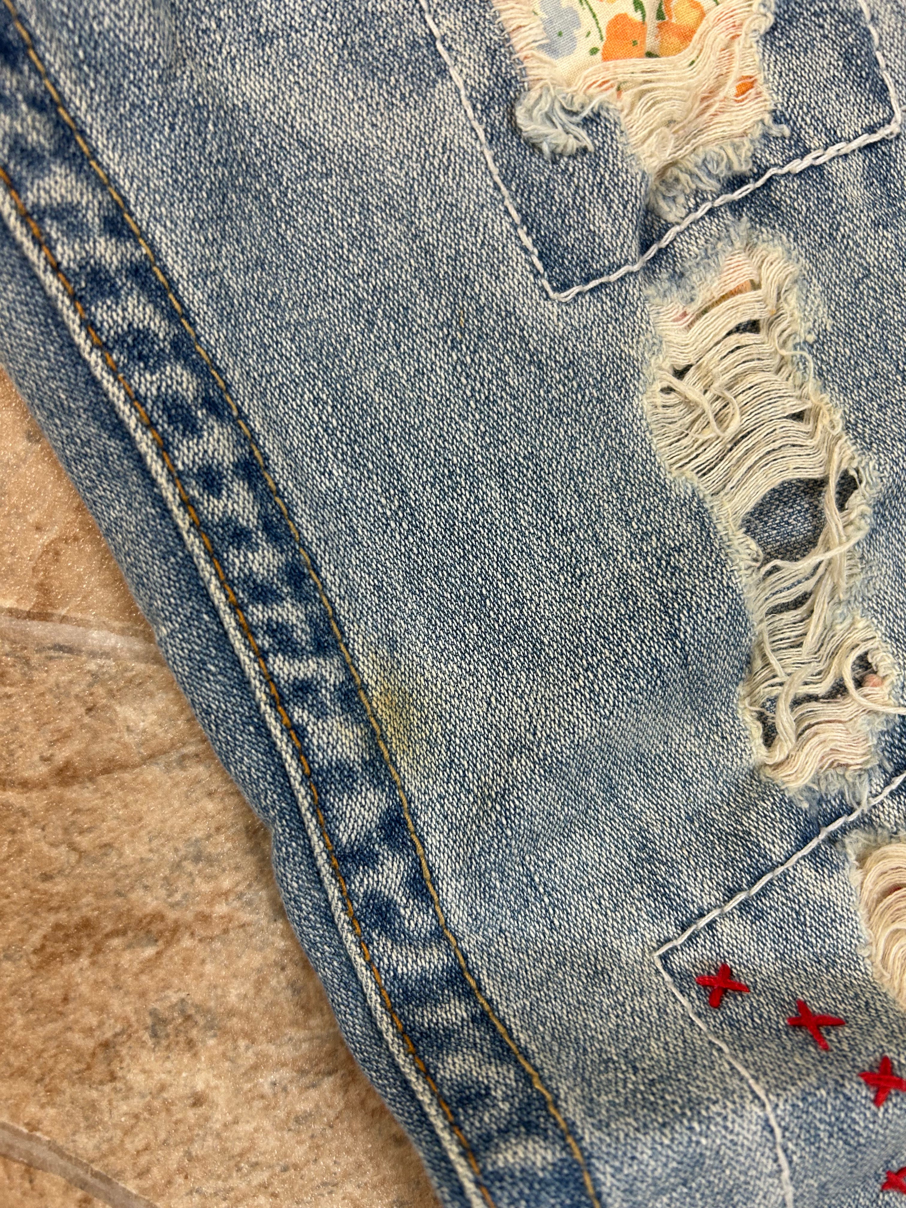 True Religion Vintage Flared Jeans Woodstock Bootcut Schlaghose, S