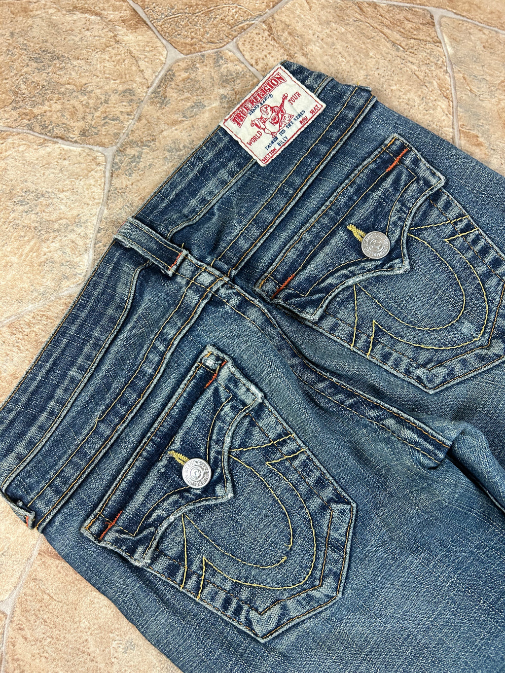 True Religion Vintage Straight Jeans Bootcut lowwaist Billy, S