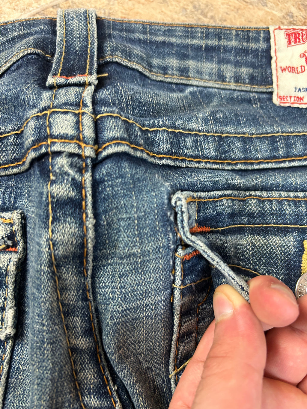 True Religion Vintage Straight Jeans Bootcut lowwaist Billy, S
