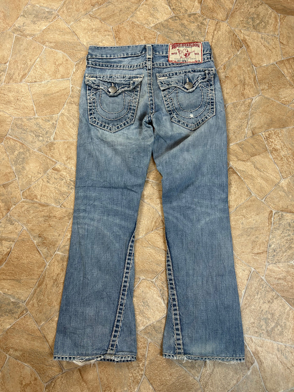 True Religion Vintage Flared Jeans Bootcut Schlaghose Joey Super T, M