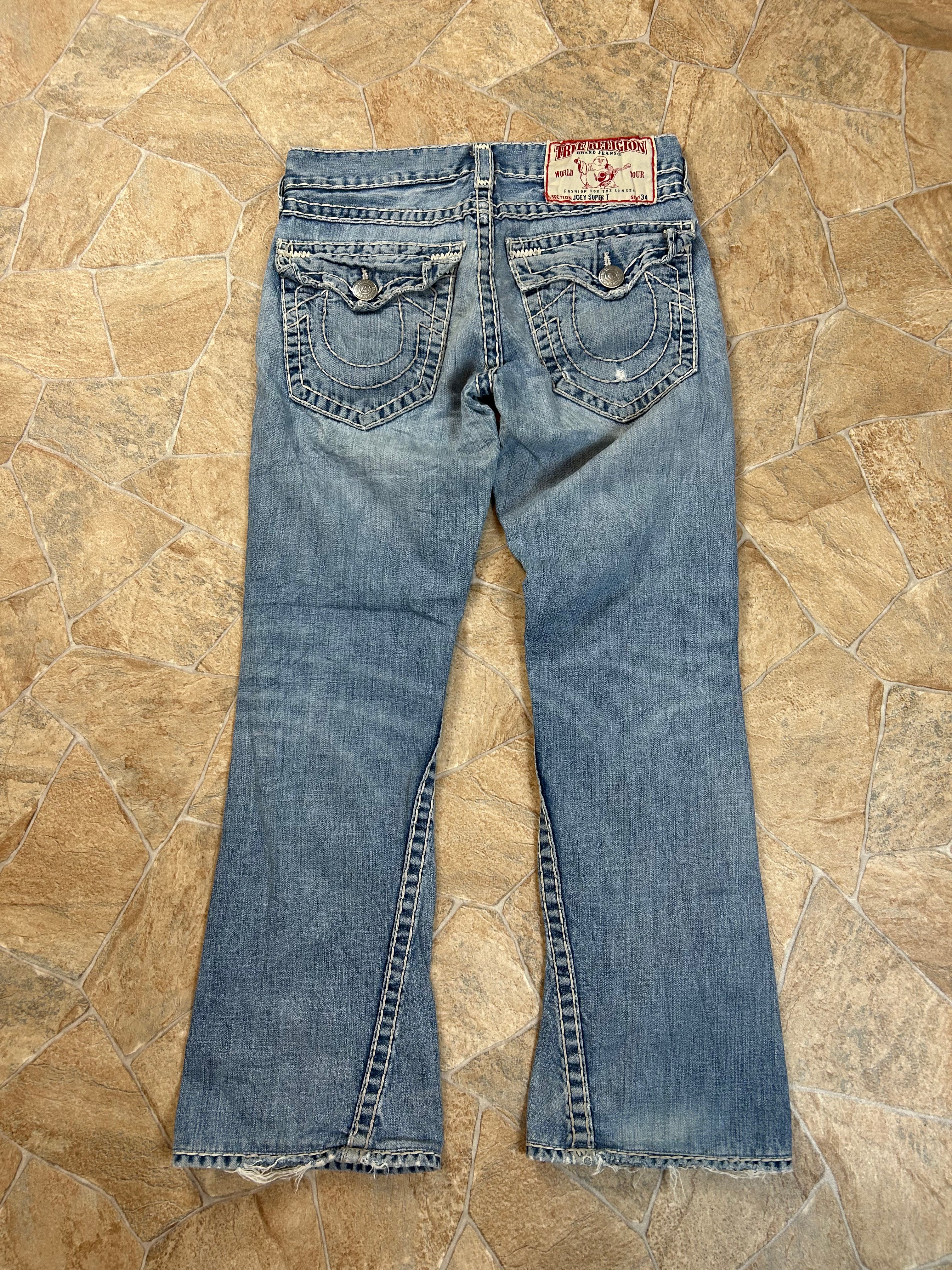 True Religion Vintage Flared Jeans Bootcut Schlaghose Joey Super T, M