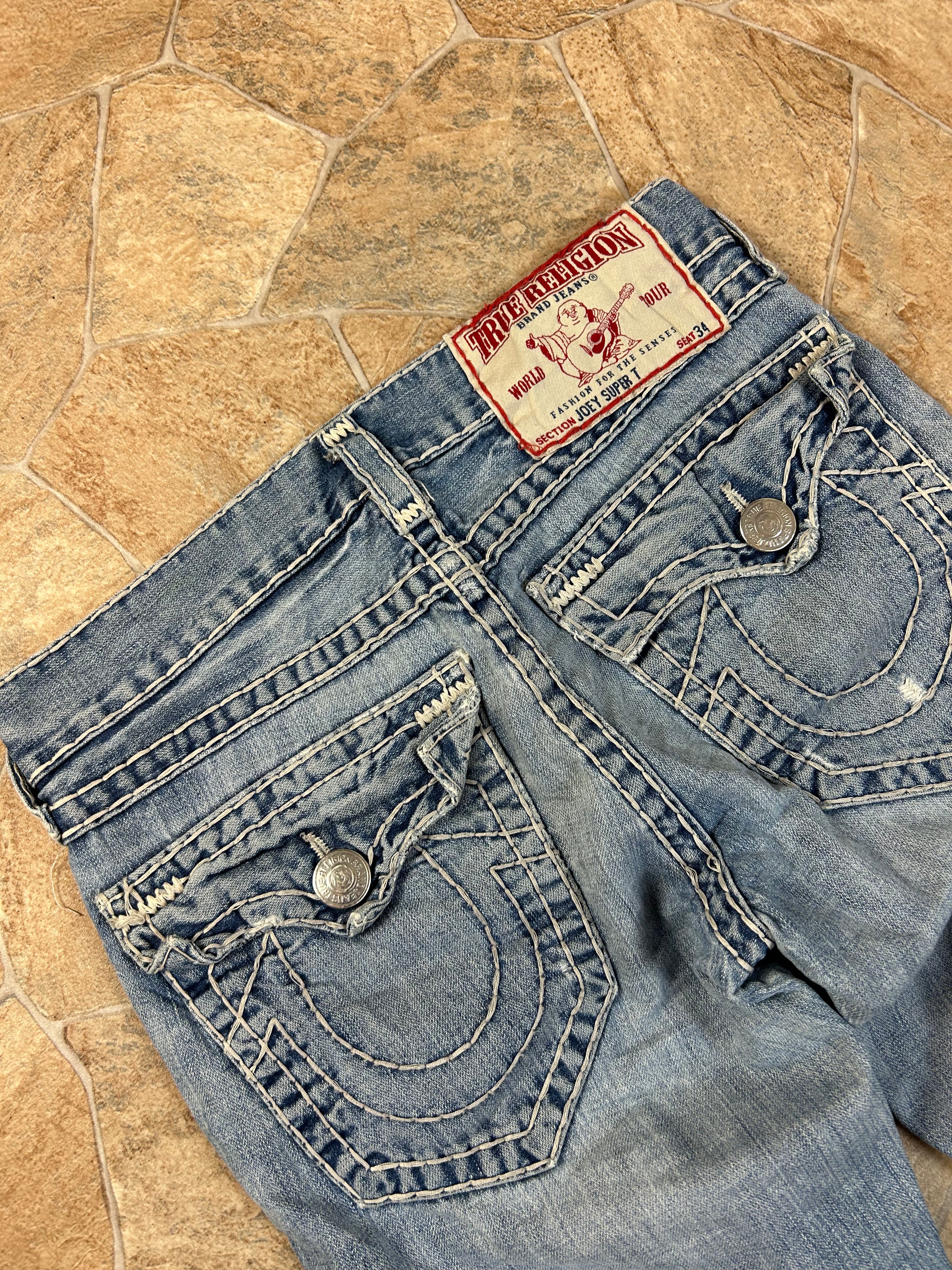 True Religion Vintage Flared Jeans Bootcut Schlaghose Joey Super T, M