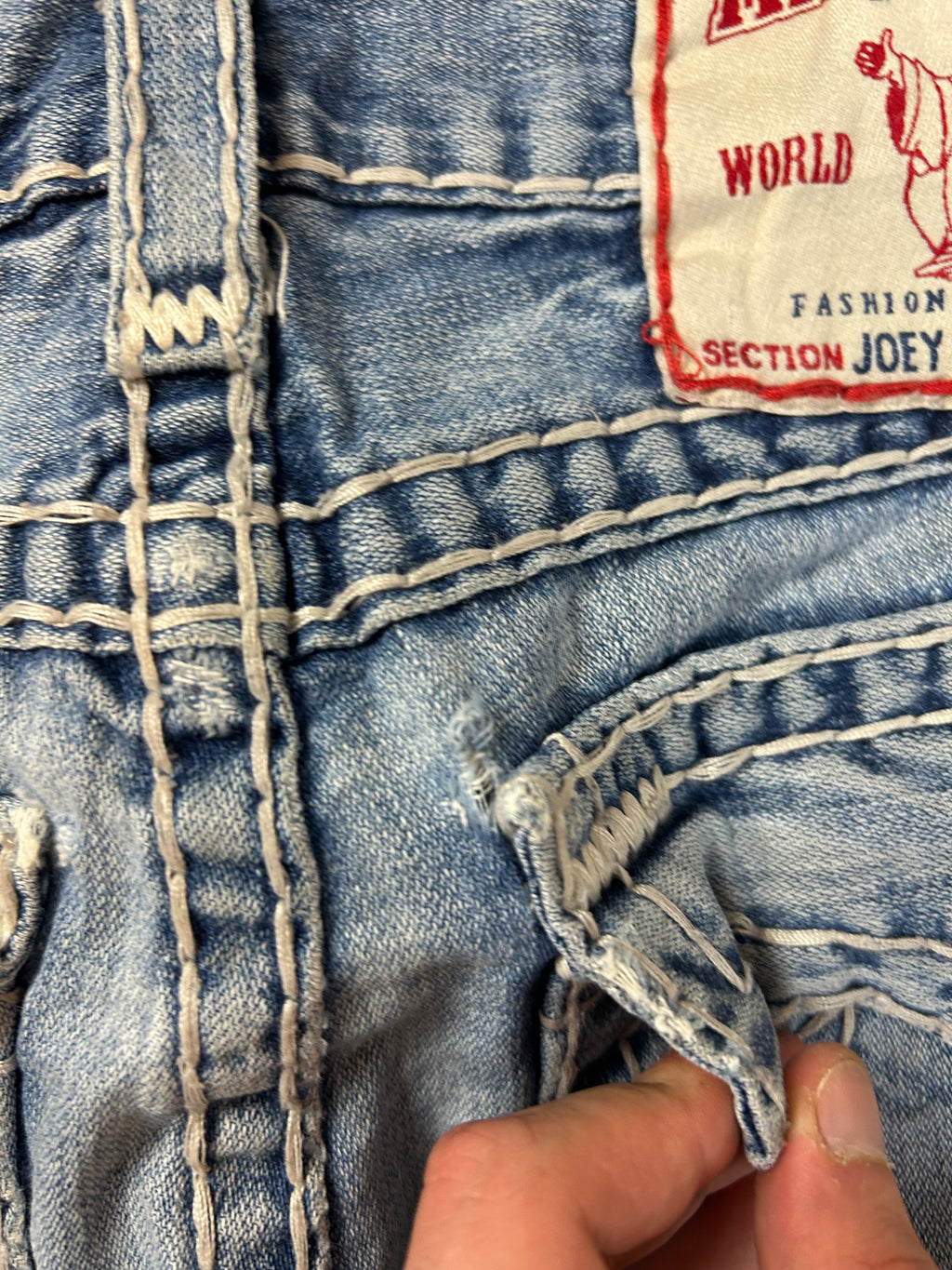 True Religion Vintage Flared Jeans Bootcut Schlaghose Joey Super T, M