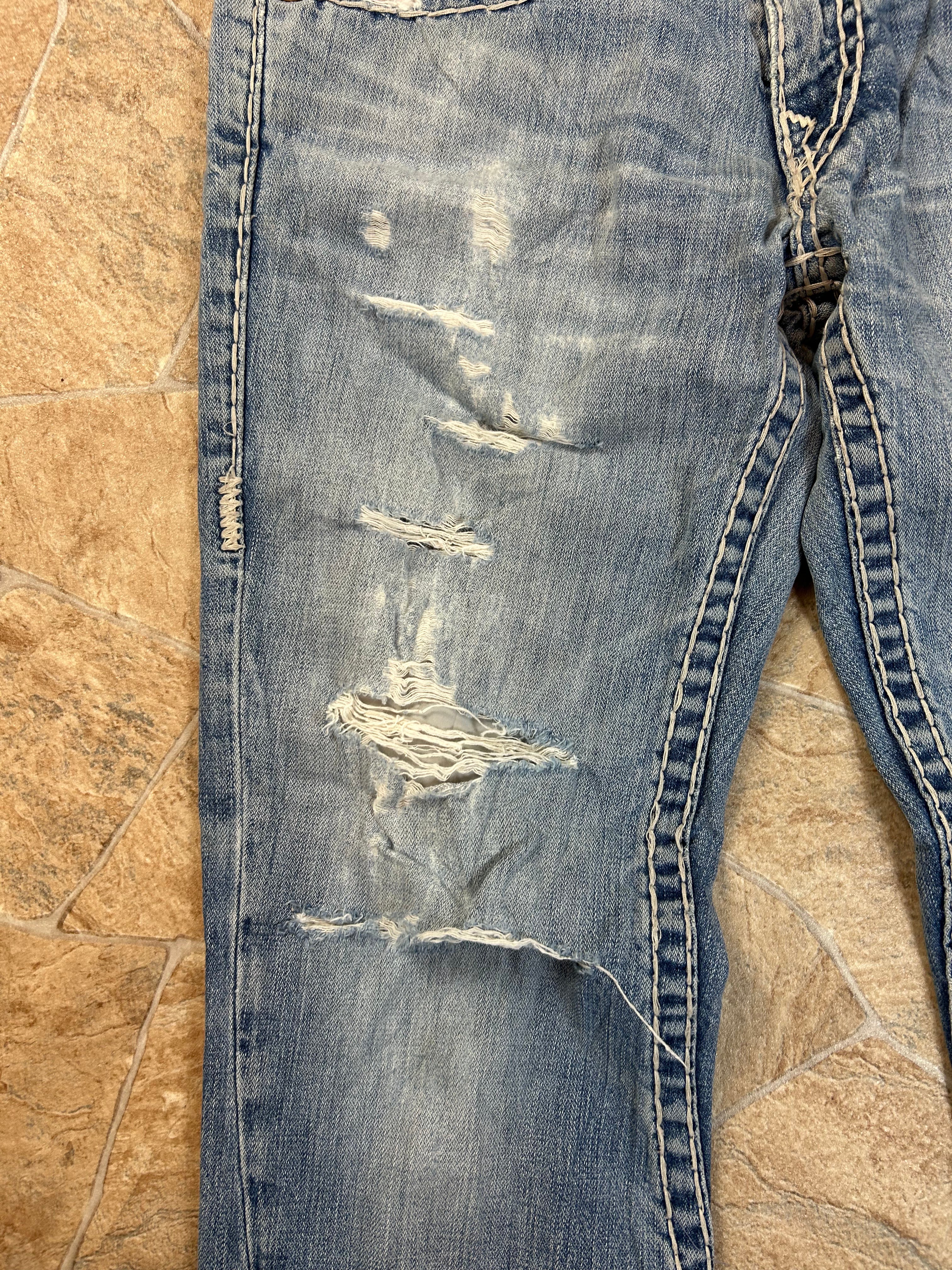 True Religion Vintage Flared Jeans Bootcut Schlaghose Joey Super T, M