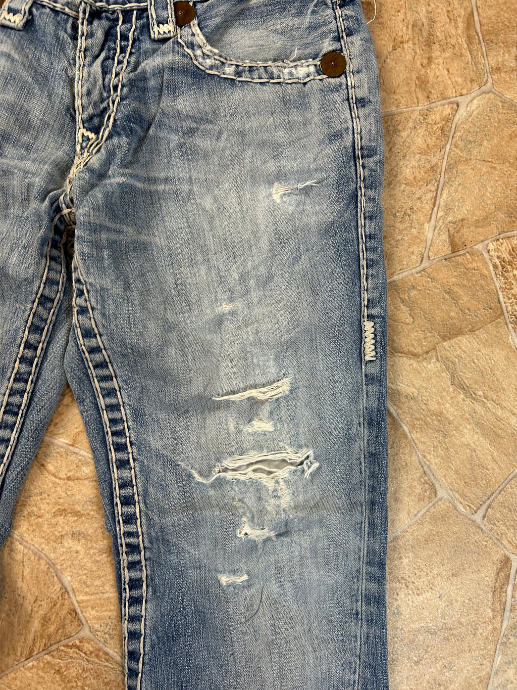 True Religion Vintage Flared Jeans Bootcut Schlaghose Joey Super T, M