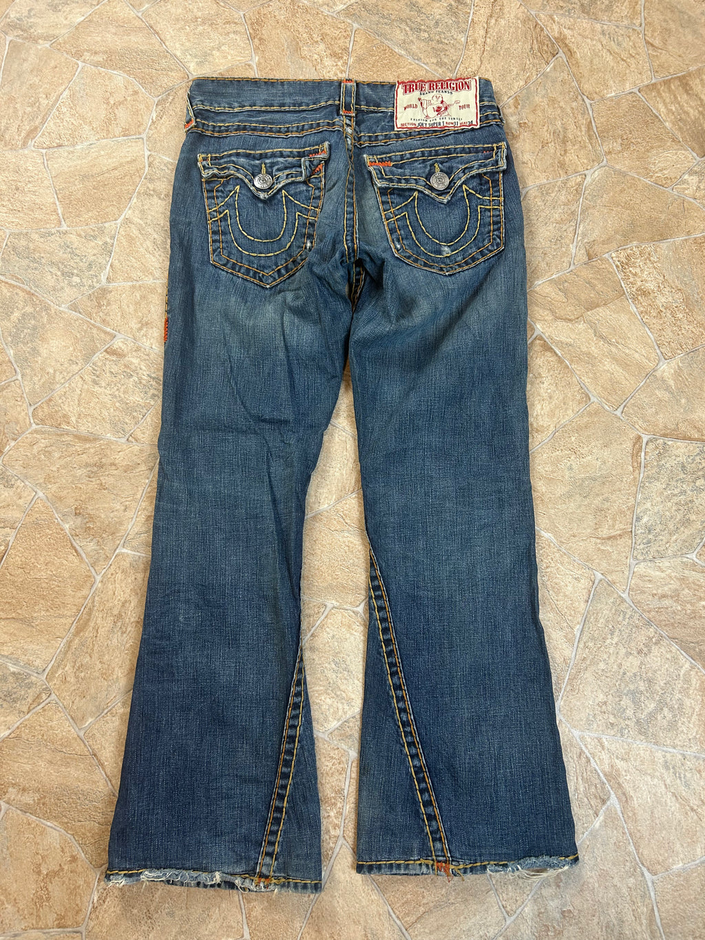 True Religion Vintage Flared Jeans Bootcut Schlaghose Joey Super T, M