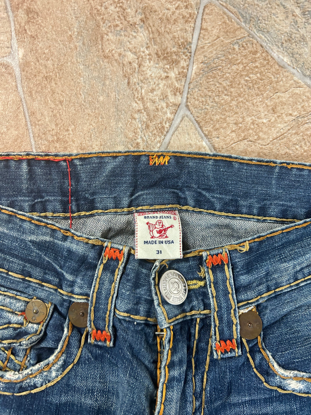 True Religion Vintage Flared Jeans Bootcut Schlaghose Joey Super T, M