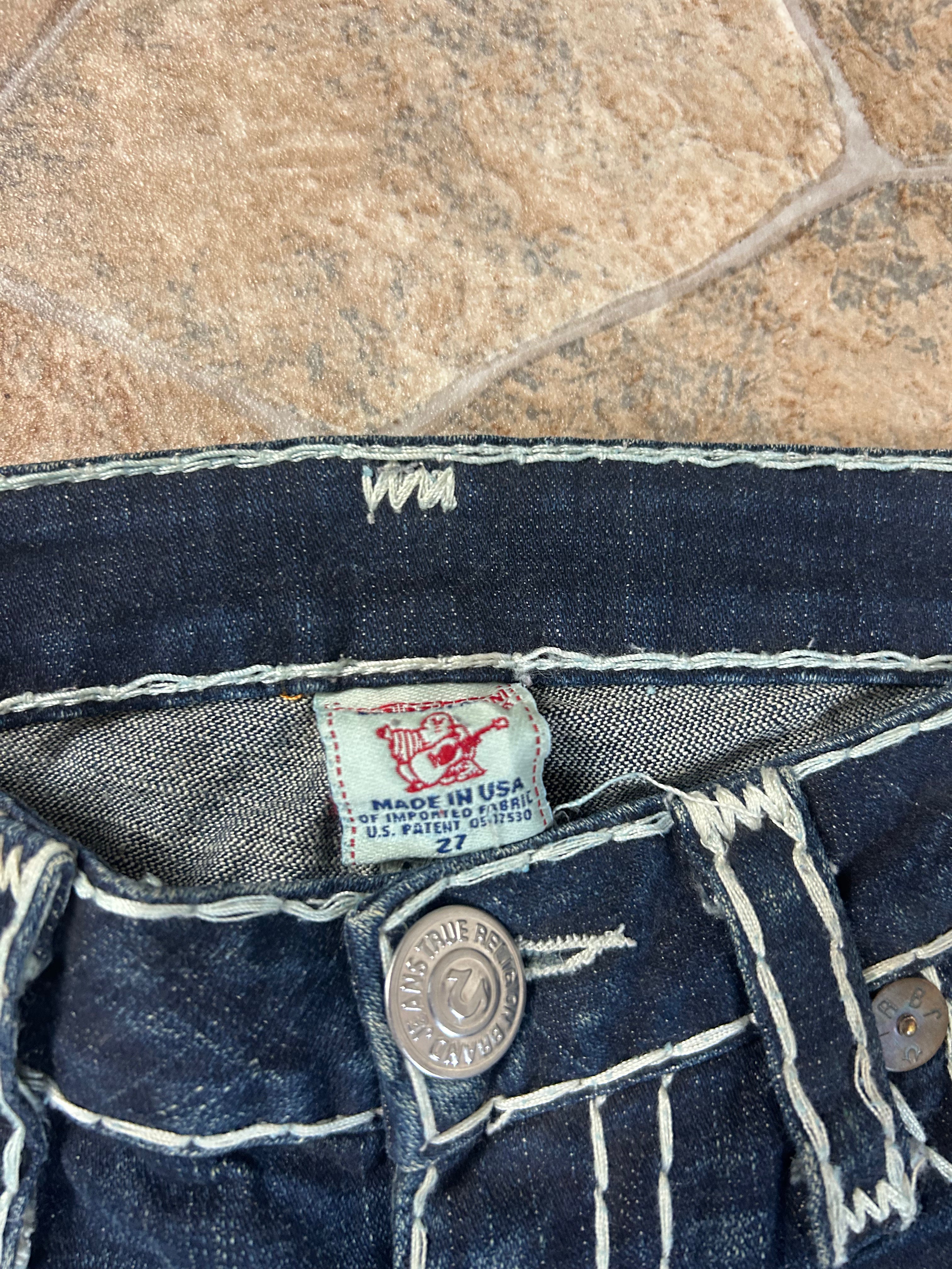 True Religion Vintage Flared Jeans Bootcut Schlaghose lowwaist Joey Super T, S