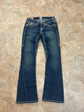 True Religion Vintage Flared Jeans Bootcut Schlaghose lowwaist Joey Super T, XS