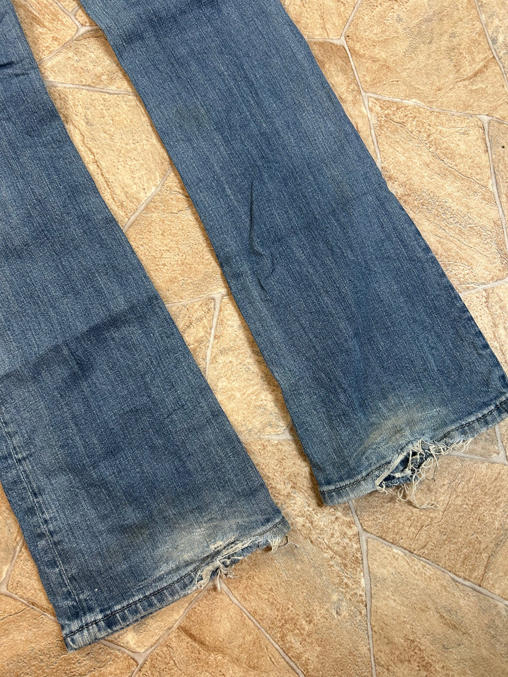 Miss Me Vintage Flared Jeans Bootcut Schlaghose Lowwaist, XS