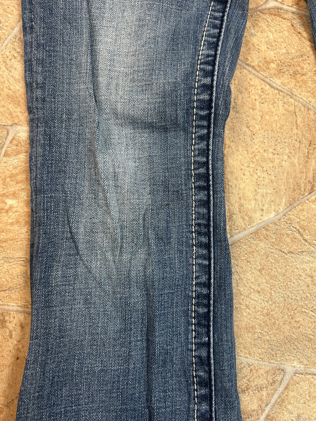 Miss Me Vintage Flared Jeans Bootcut Schlaghose lowwaist Angel Wings, XS