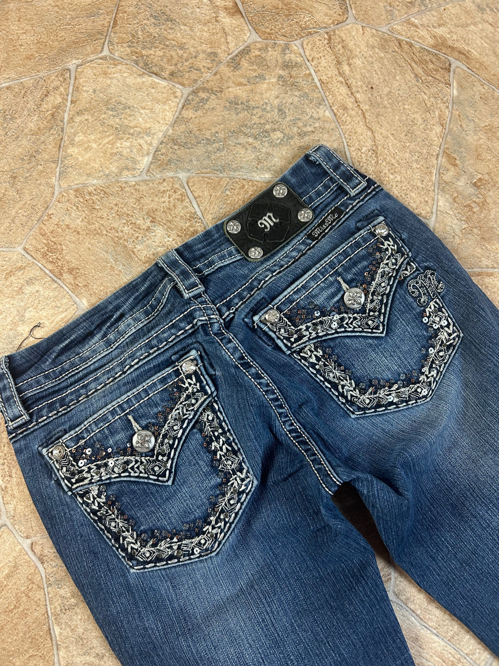 Miss Me Vintage Flared Jeans Bootcut Schlaghose, S