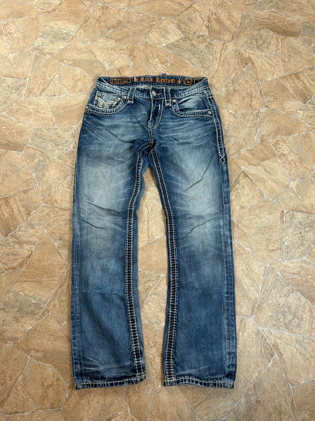 Rock Revival Vintage Straight Jeans, M
