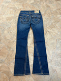 True Religion Vintage Flared Jeans Bootcut Schlaghose lowwaist Joey Super T, XXS