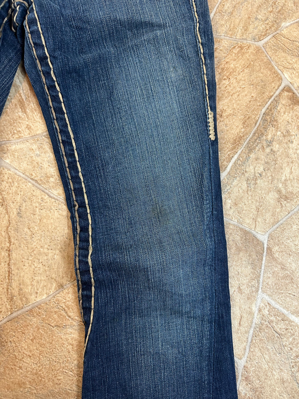 True Religion Vintage Flared Jeans Bootcut Schlaghose lowwaist Joey Super T, XXS