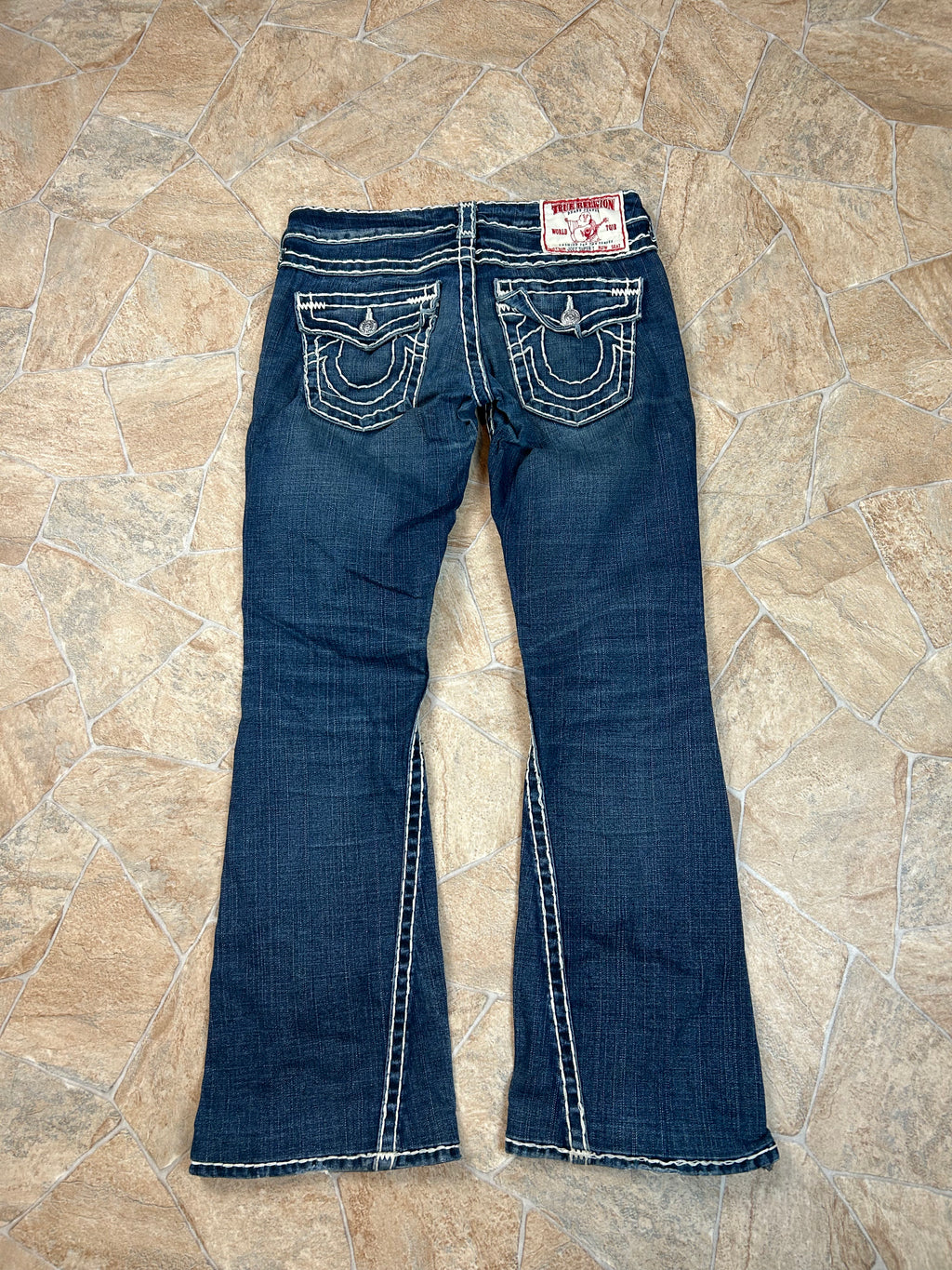 True Religion Vintage Flared Jeans Bootcut Schlaghose lowwaist Joey Super T, S