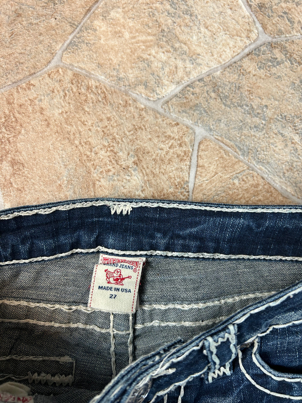 True Religion Vintage Flared Jeans Bootcut Schlaghose lowwaist Joey Super T, S