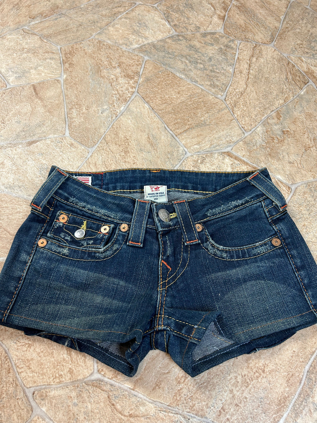 True Religion Vintage Shorts lowwaist, XXS