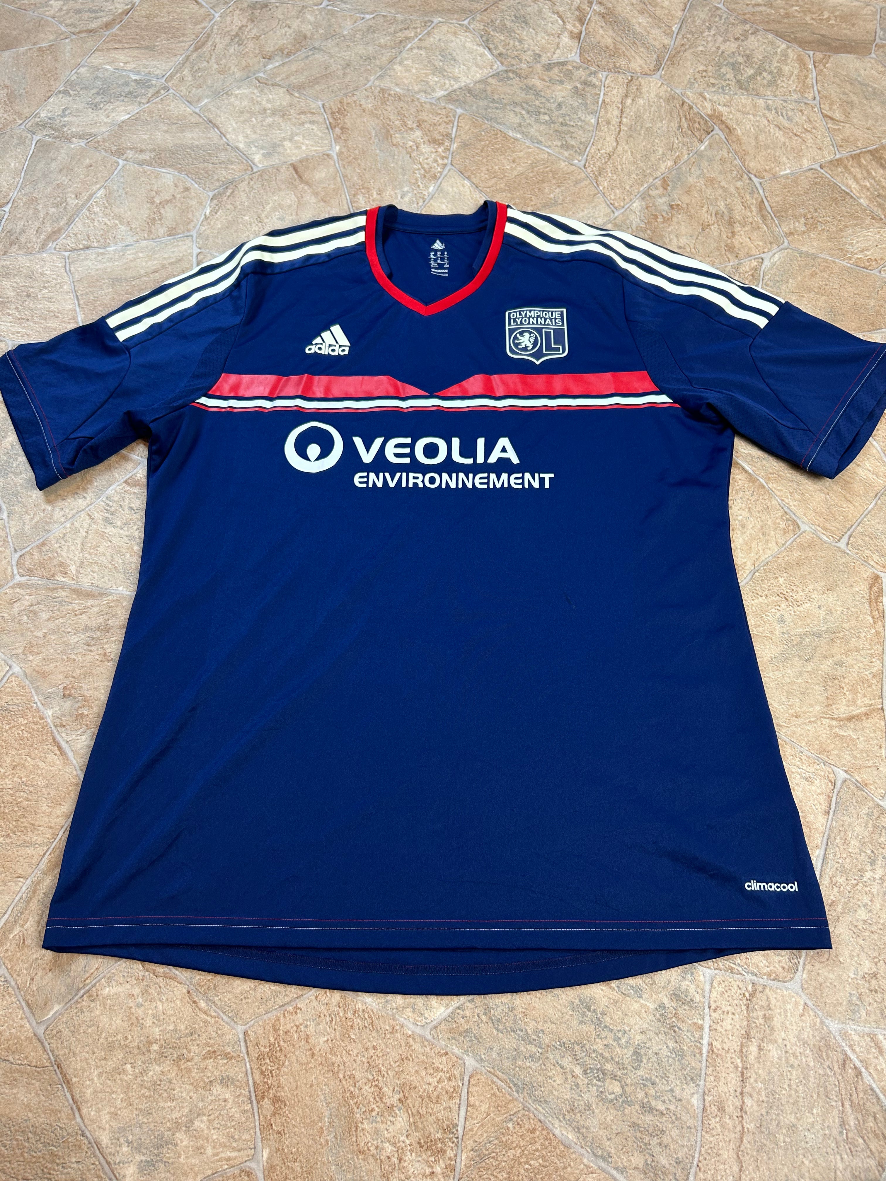 Adidas Vintage Olympique Lyon Fußball Trikot XL