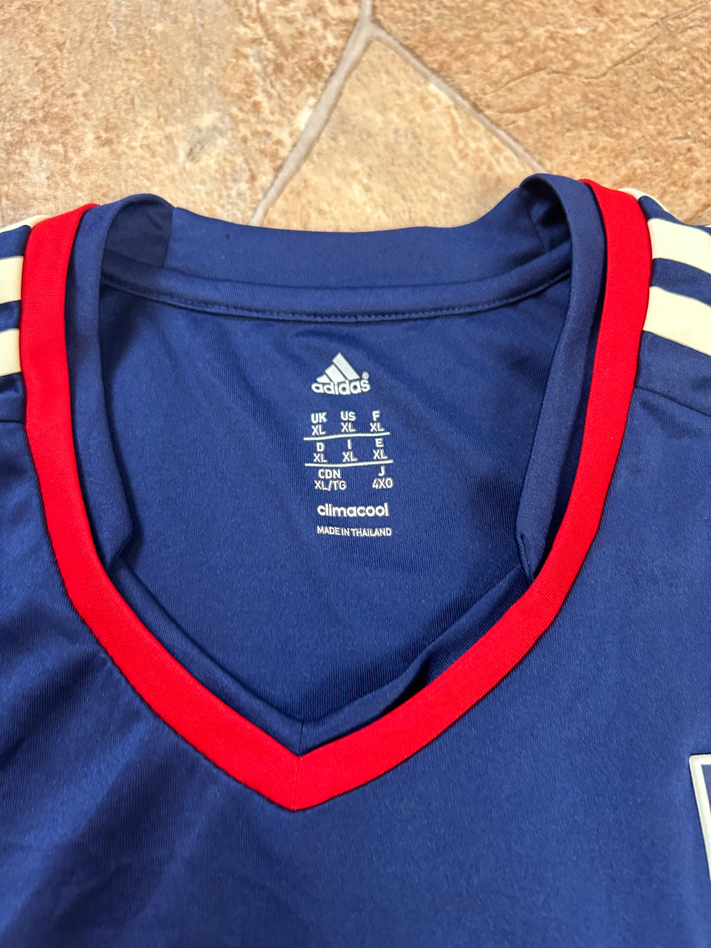 Adidas Vintage Olympique Lyon Fußball Trikot XL