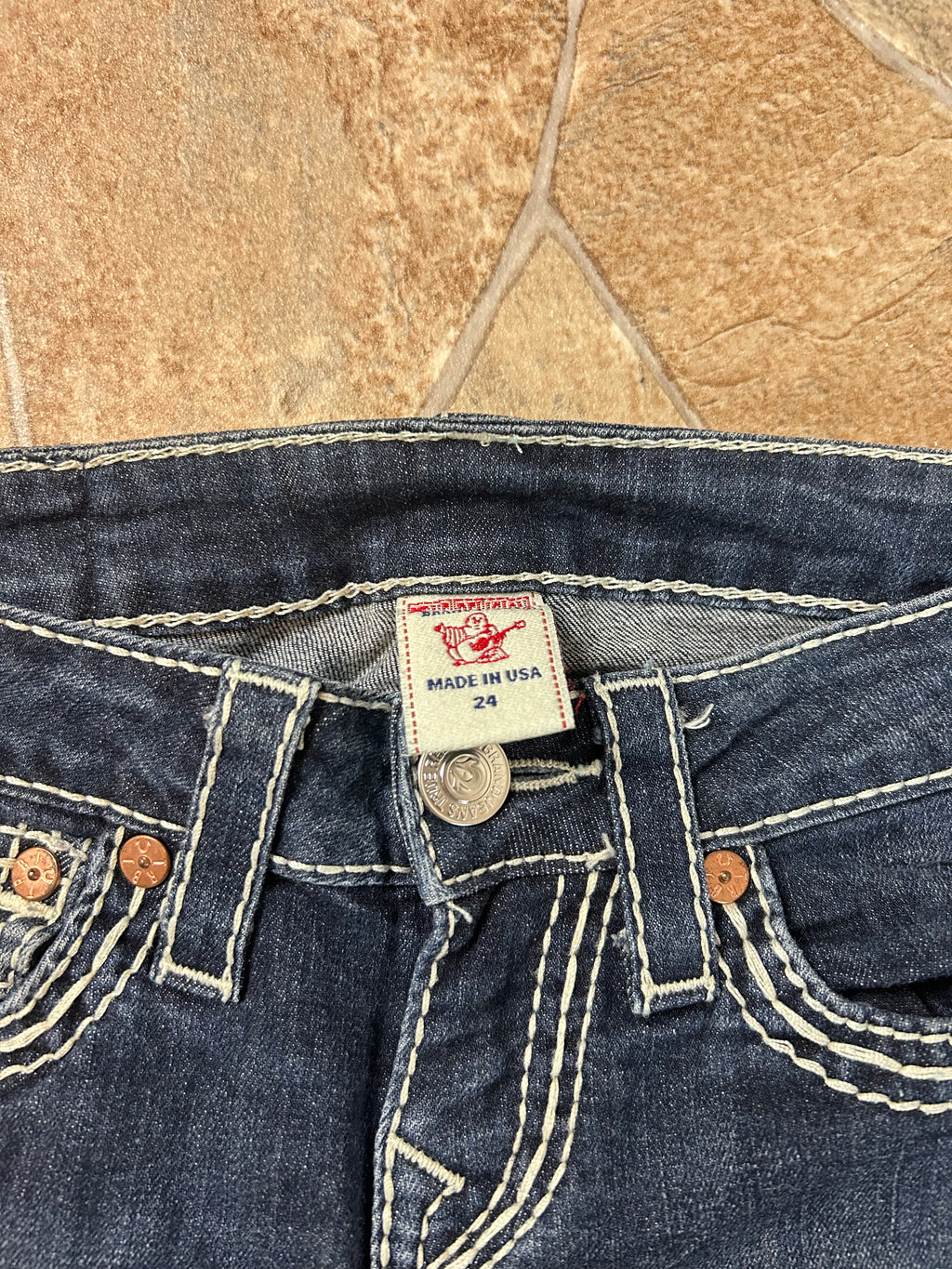 True Religion Vintage High Rise Bootcut Jeans W23/XS