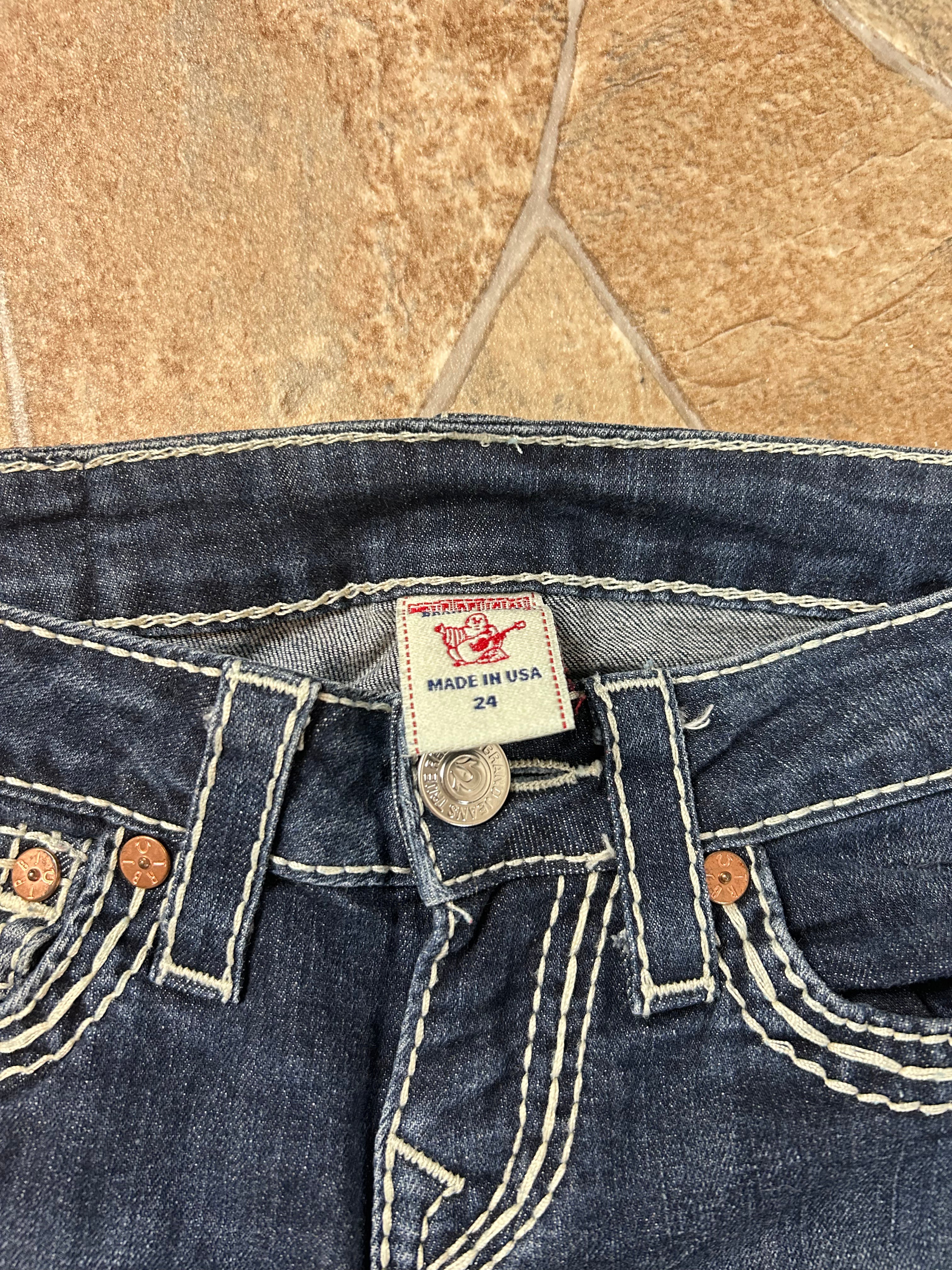 True Religion Vintage High Rise Bootcut Jeans W23/XS