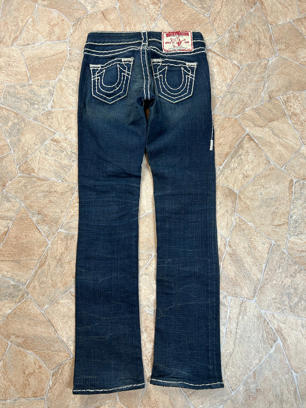 True Religion Vintage Straight Jeans Johnny Super T Y2K W24/XS
