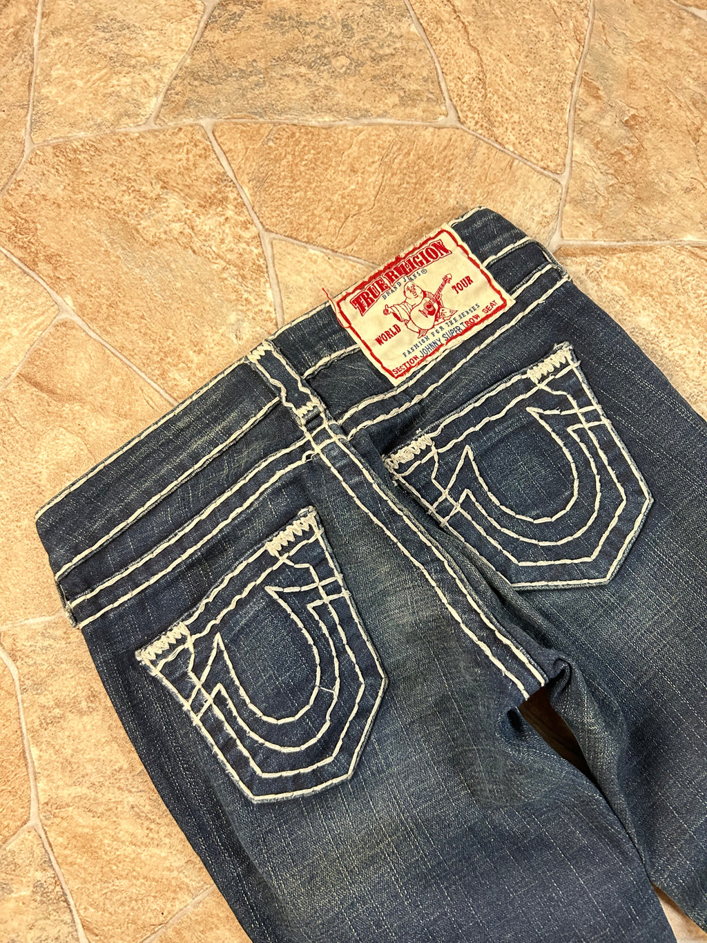 True Religion Vintage Straight Jeans Johnny Super T Y2K W24/XS