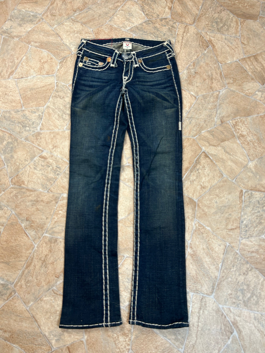 True Religion Vintage Straight Jeans Johnny Super T Y2K W24/XS