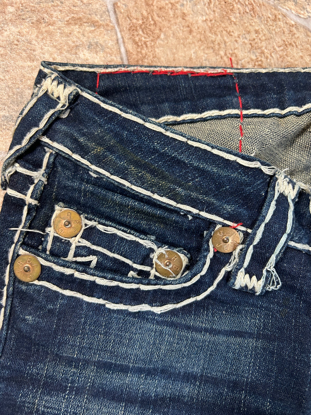 True Religion Vintage Straight Jeans Johnny Super T Y2K W24/XS