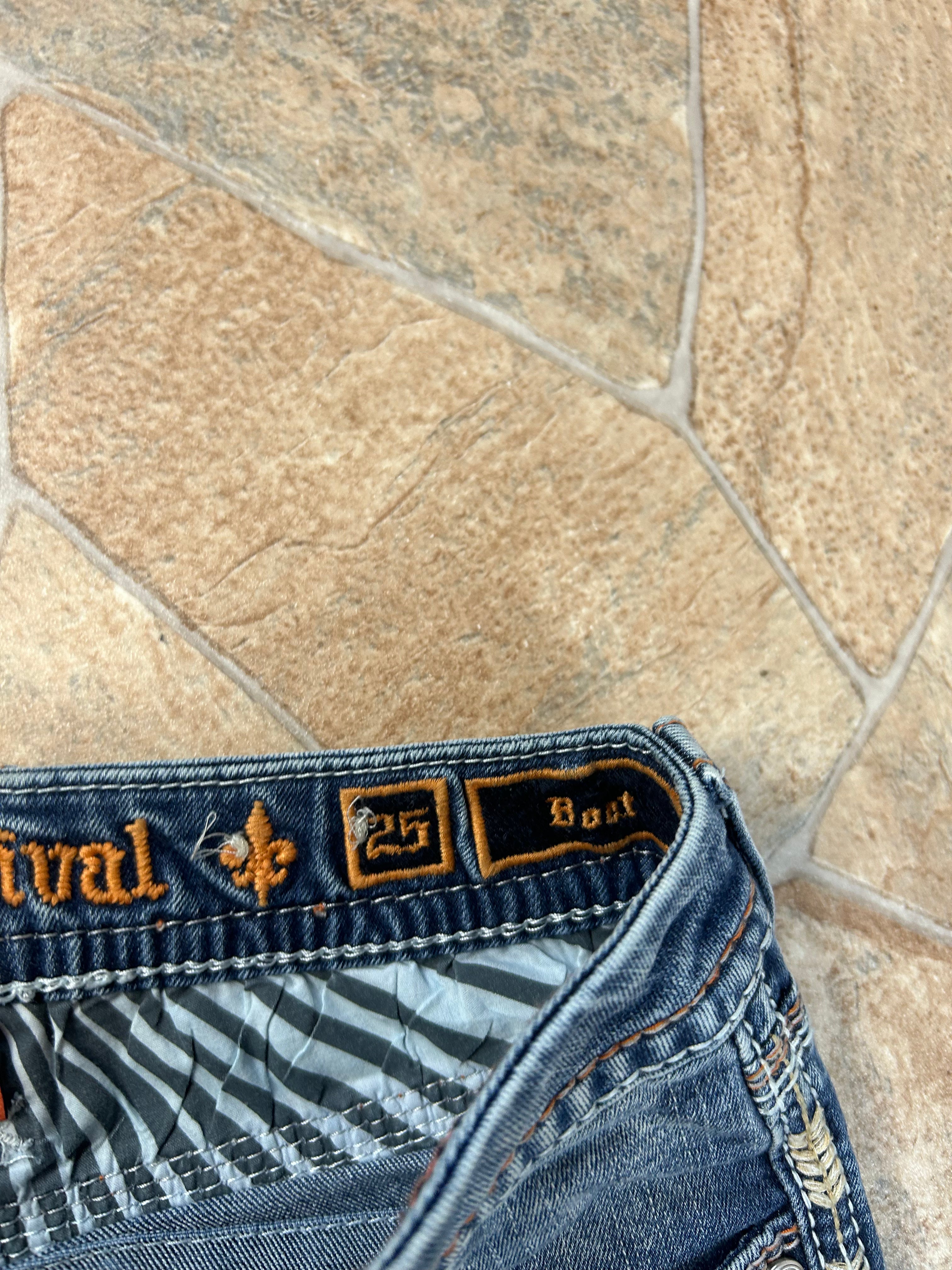 Rock Revival Vintage Flared Jeans Bootcut Y2K W25/XS
