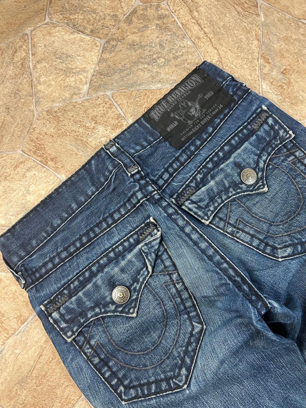 True Religion Vintage Straight/Baggy Jeans Ricky Super T Y2K W31/M