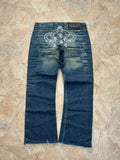 Victoria Beckham Vintage Straight Jeans Big Backprint Y2K W30/M