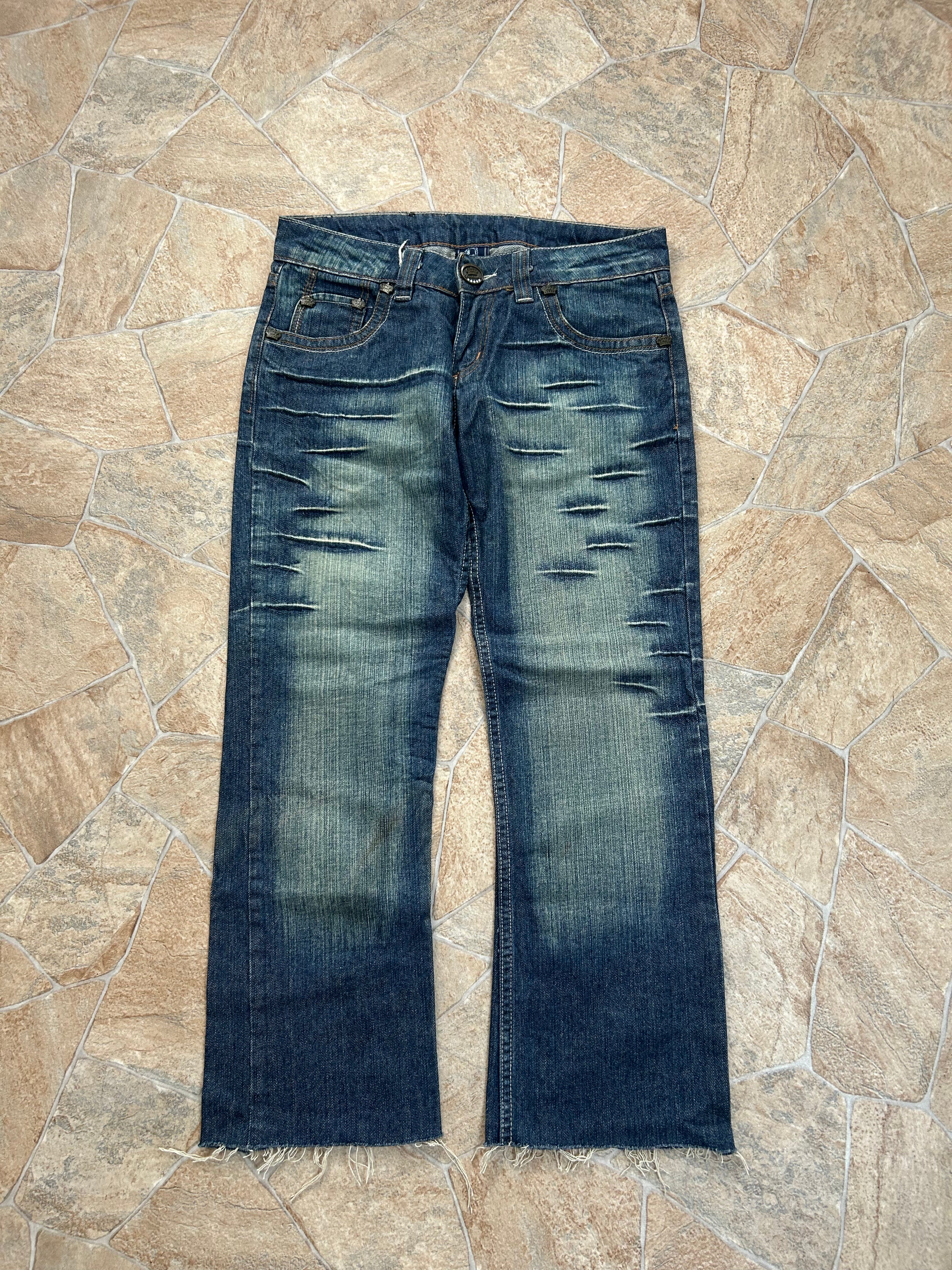 Victoria Beckham Vintage Straight Jeans Big Backprint Y2K W30/M