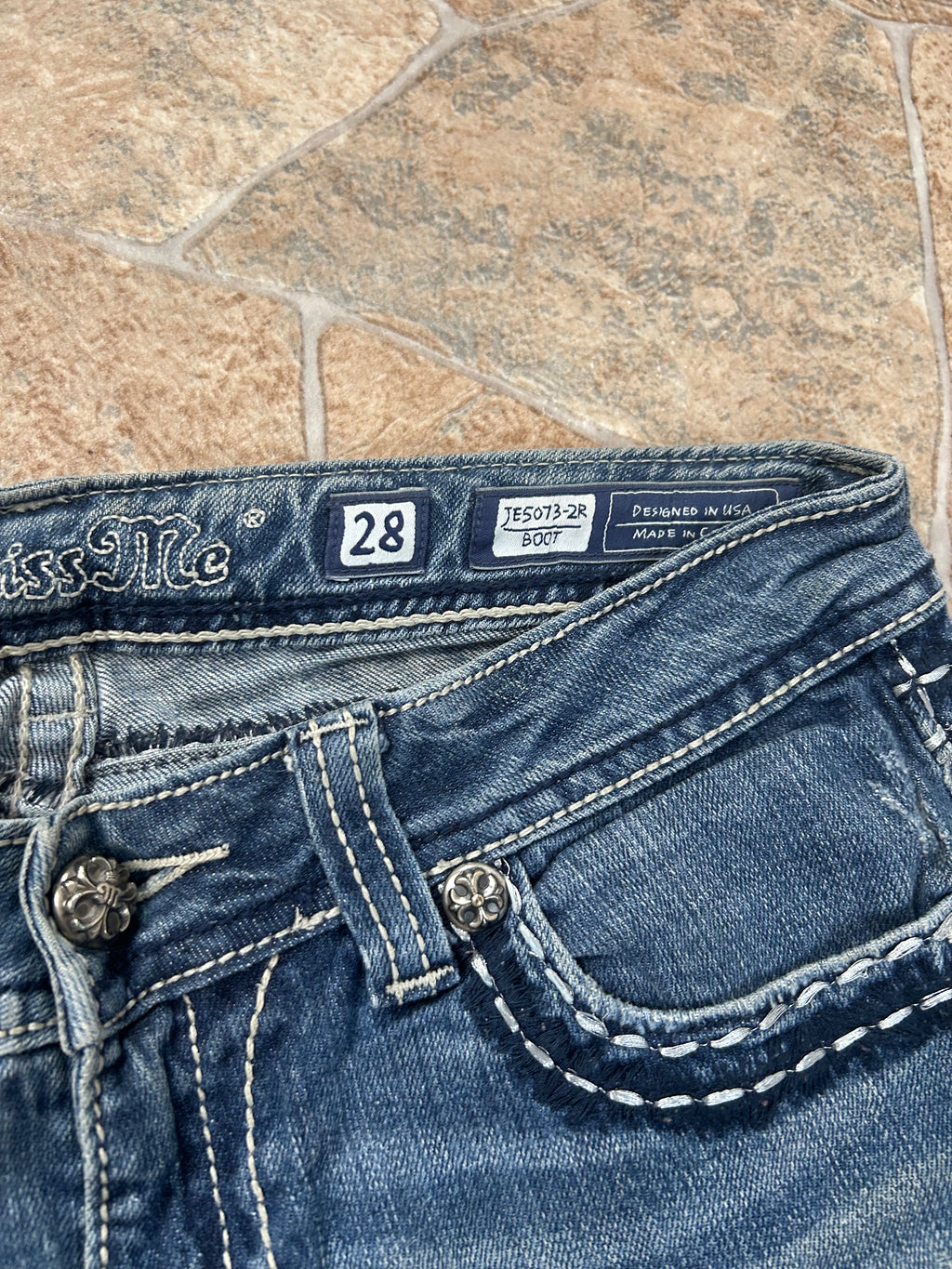 Miss Me Vintage Flared Jeans Bootcut lowwaist Y2K W28/M