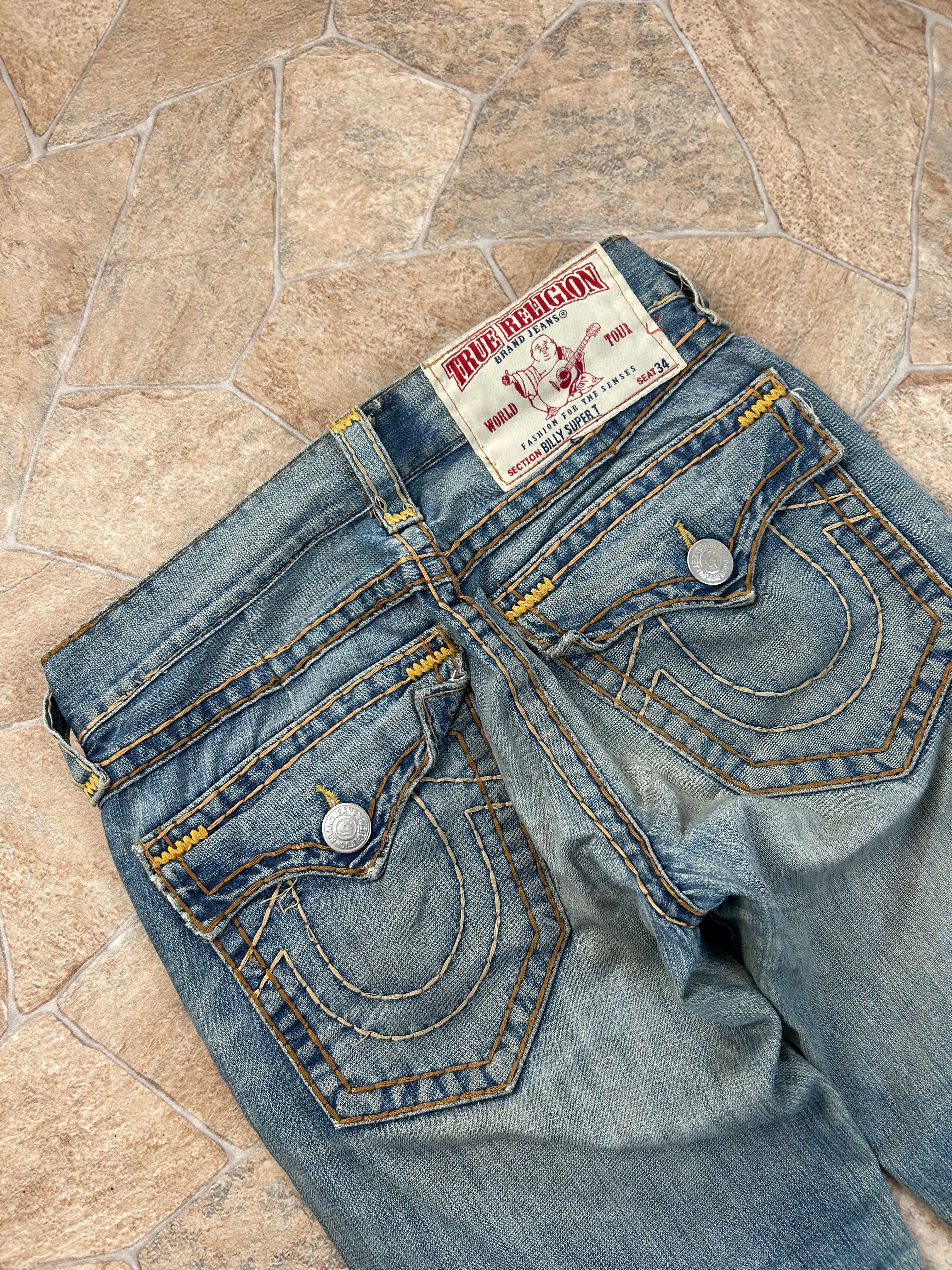 True Religion Vintage Straight Jeans Billy Super T Y2K W30/M Herren