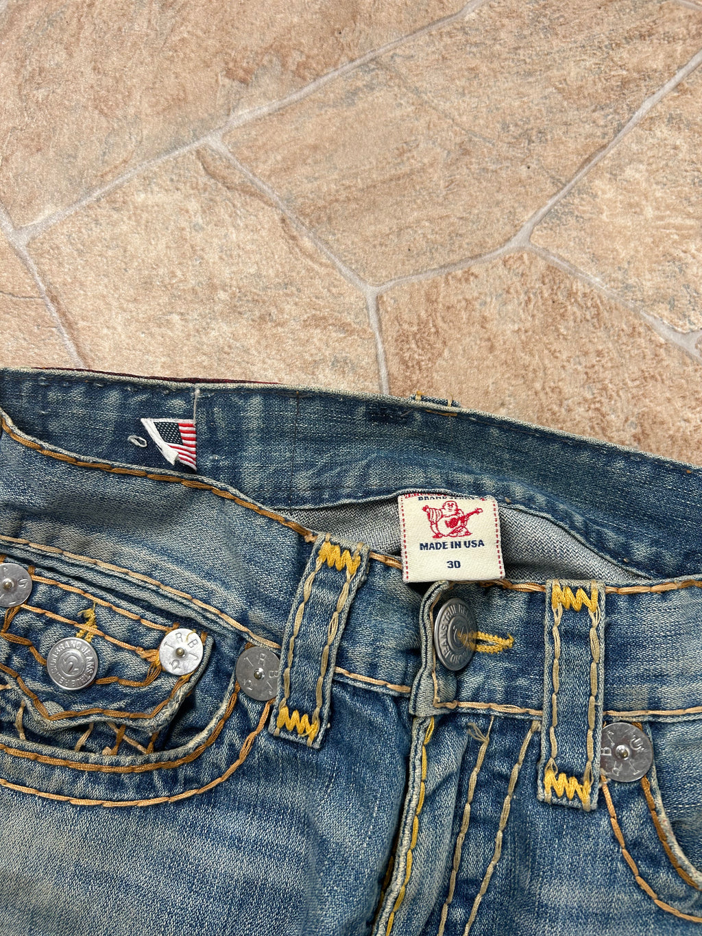 True Religion Vintage Straight Jeans Billy Super T Y2K W30/M Herren