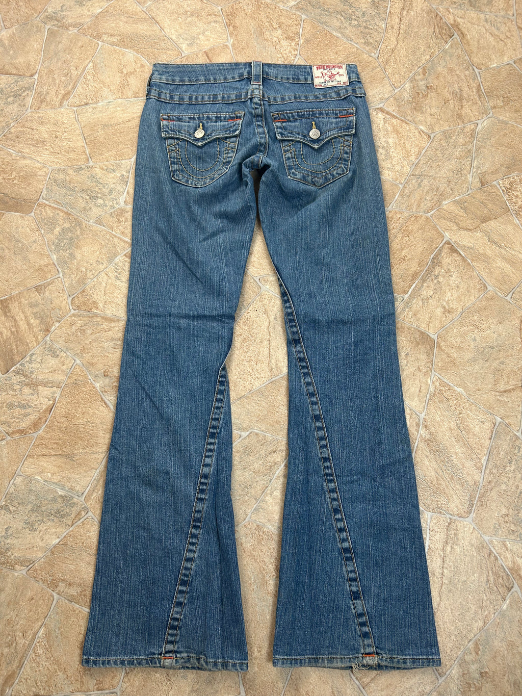 True Religion Vintage Flared Jeans Bootcut lowwaist Y2K W26/S-M