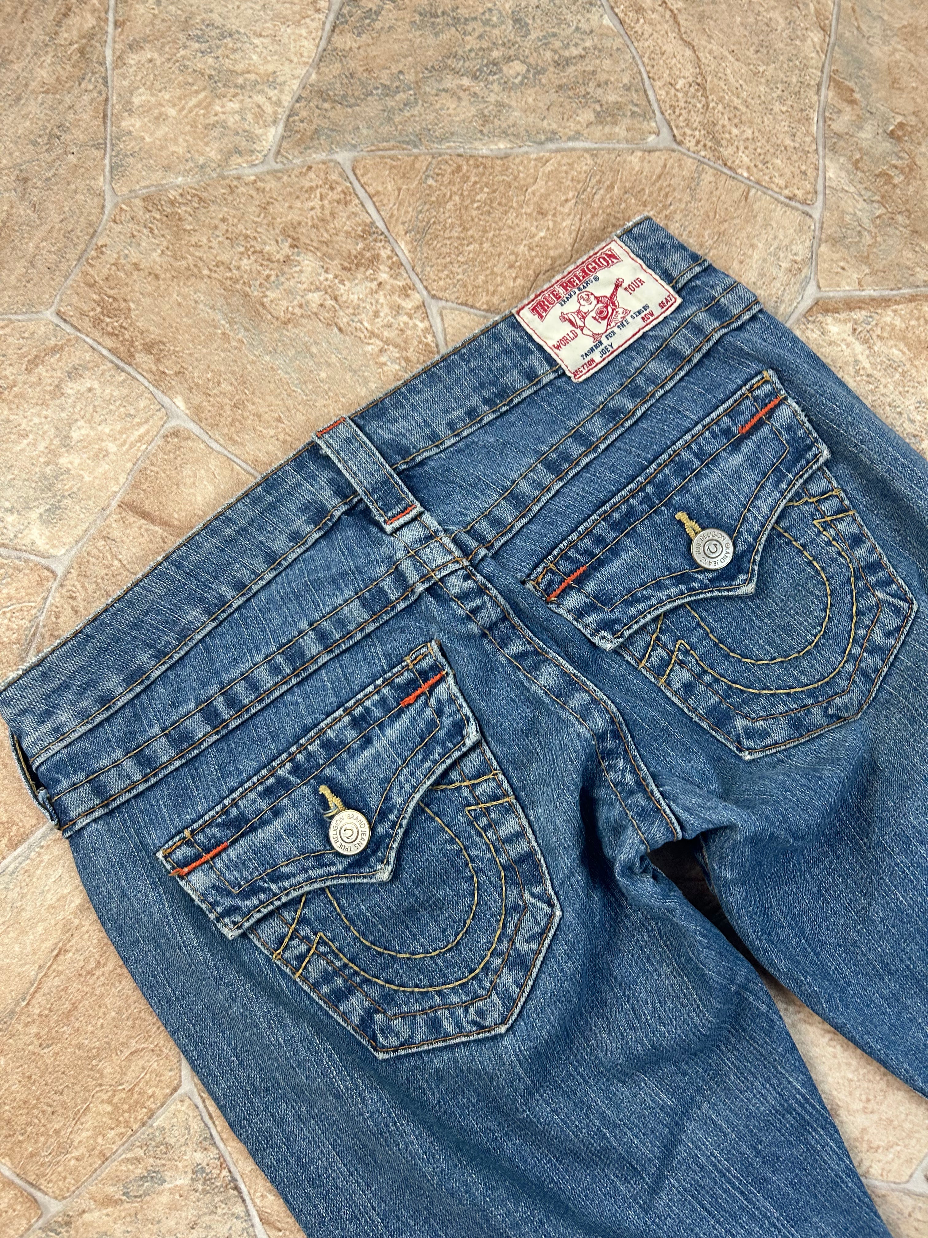 True Religion Vintage Flared Jeans Bootcut lowwaist Y2K W26/S-M
