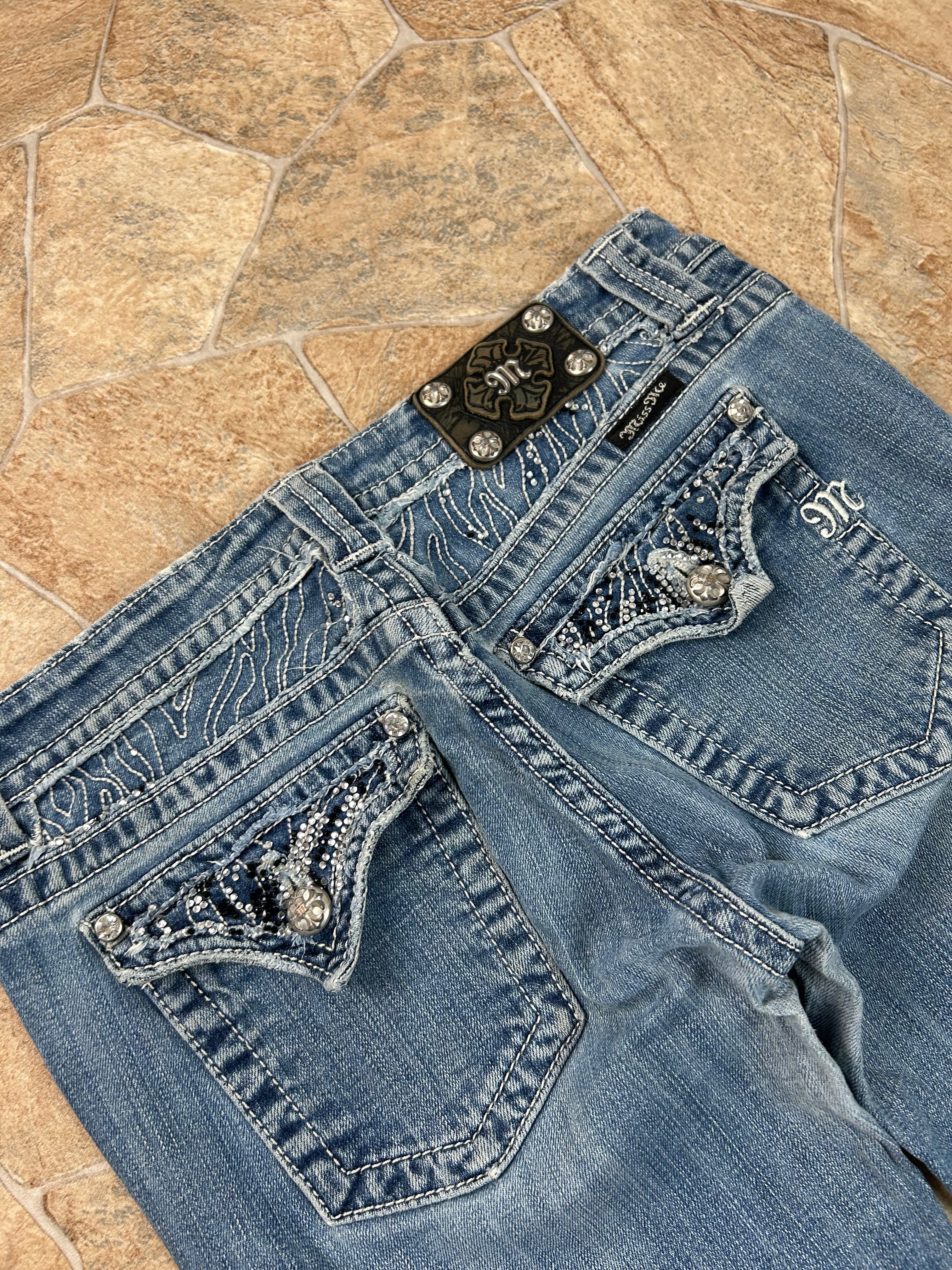 Miss Me Vintage Straight Bootcut Jeans Y2K W30/M