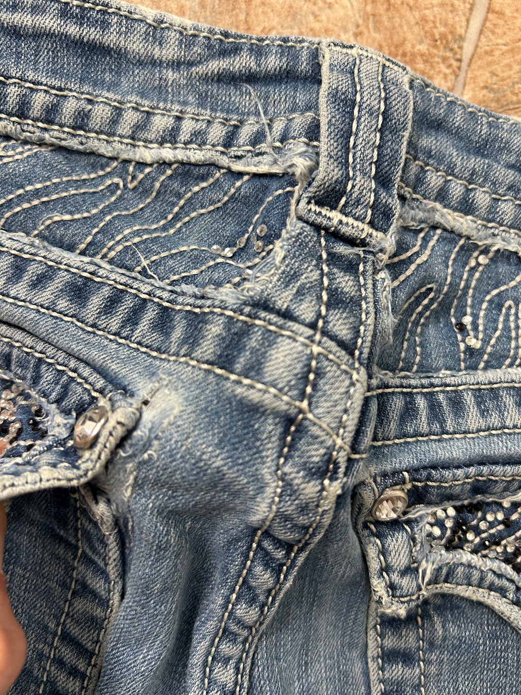 Miss Me Vintage Straight Bootcut Jeans Y2K W30/M