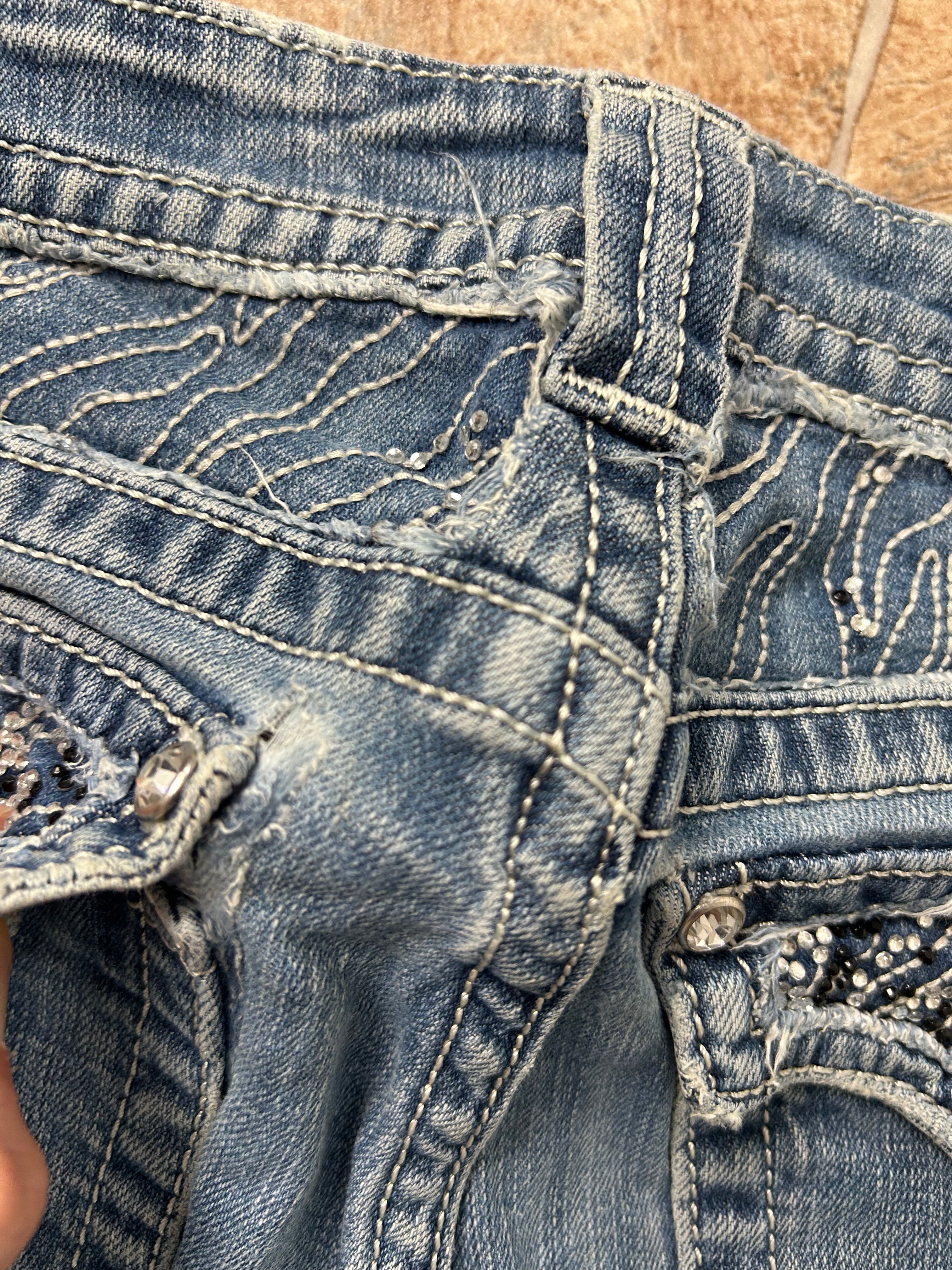 Miss Me Vintage Straight Bootcut Jeans Y2K W30/M