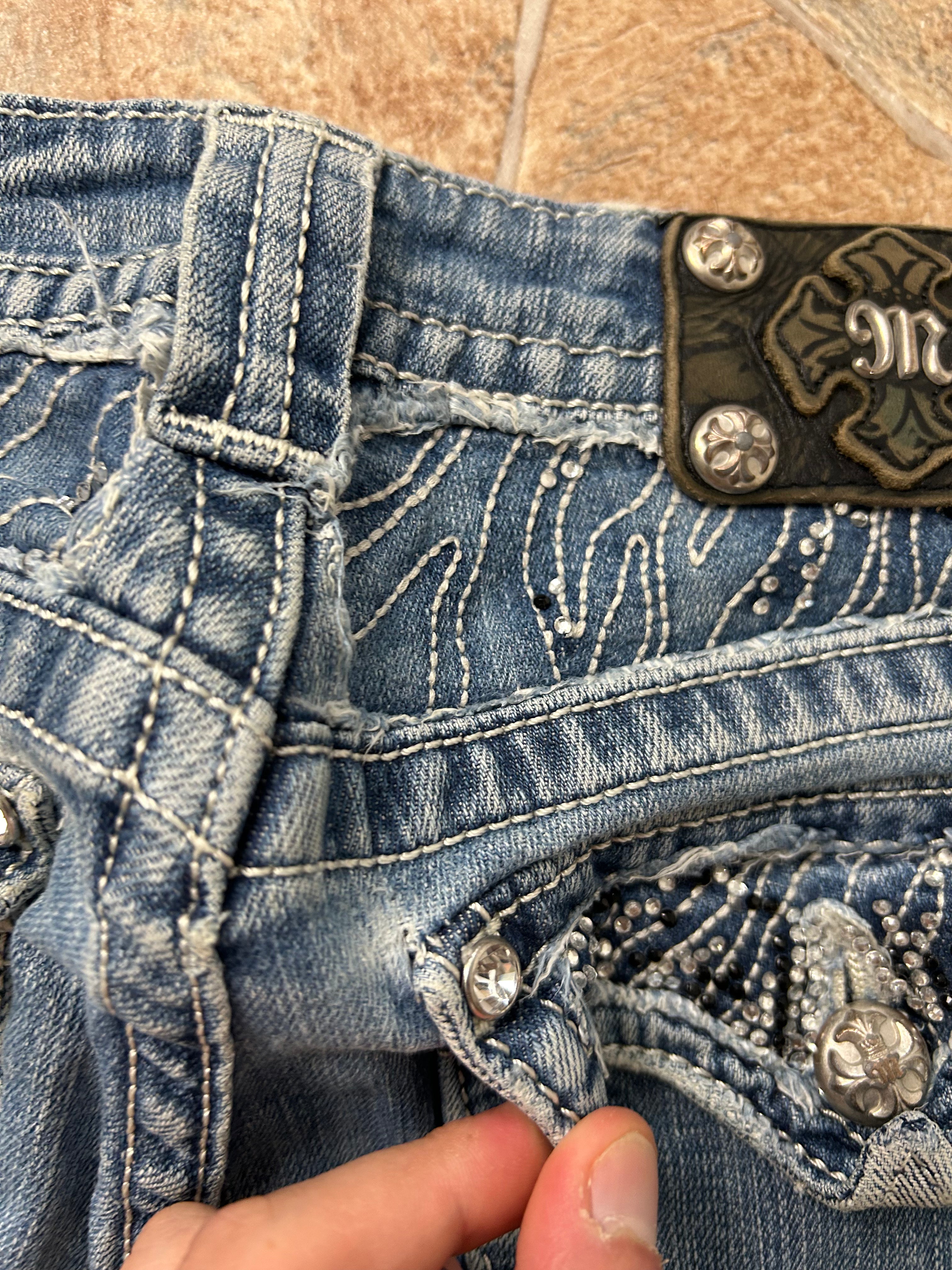 Miss Me Vintage Straight Bootcut Jeans Y2K W30/M