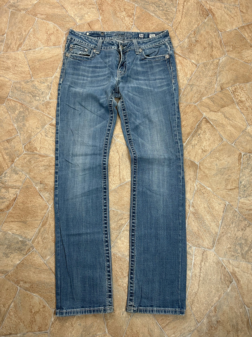 Miss Me Vintage Straight Bootcut Jeans Y2K W30/M