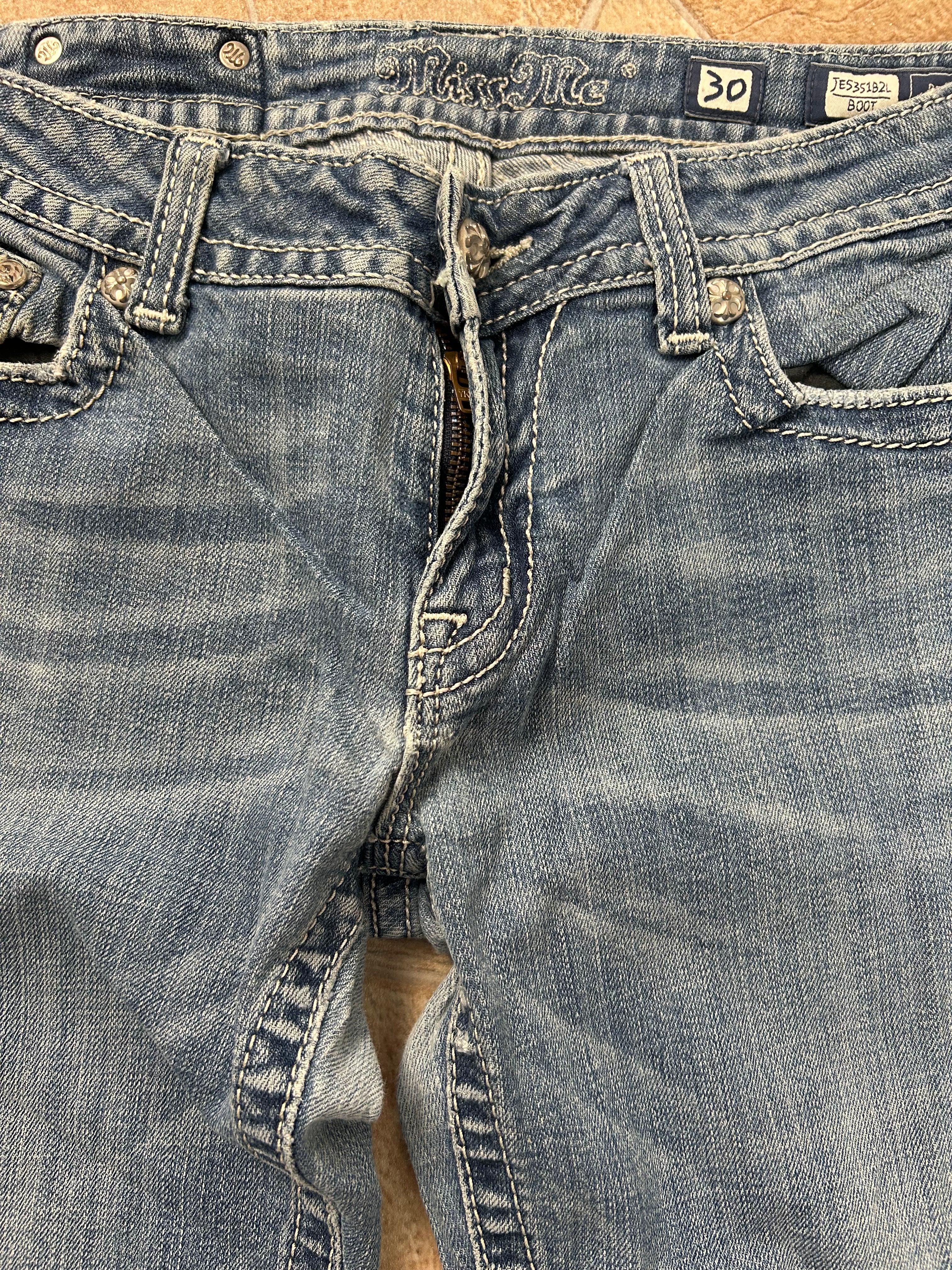 Miss Me Vintage Straight Bootcut Jeans Y2K W30/M