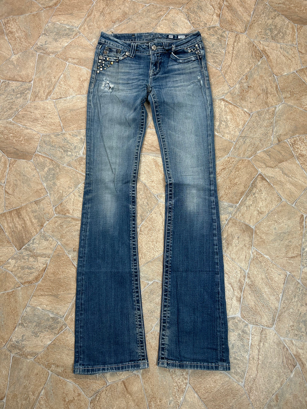 Miss Me Vintage Flared Jeans Bootcut lowwaist Y2K W27/S