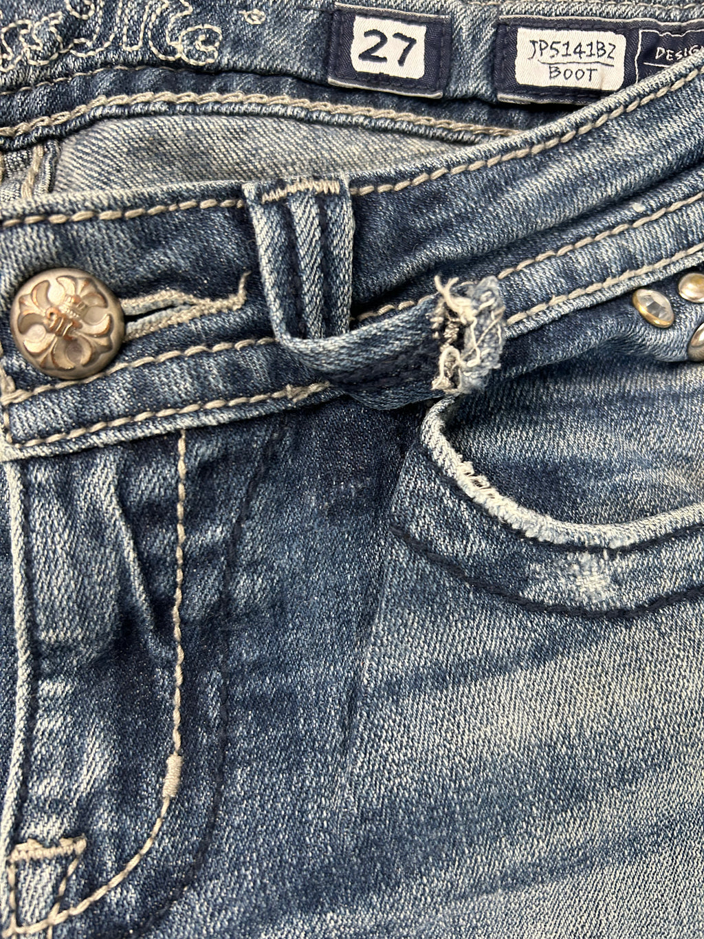 Miss Me Vintage Flared Jeans Bootcut lowwaist Y2K W27/S